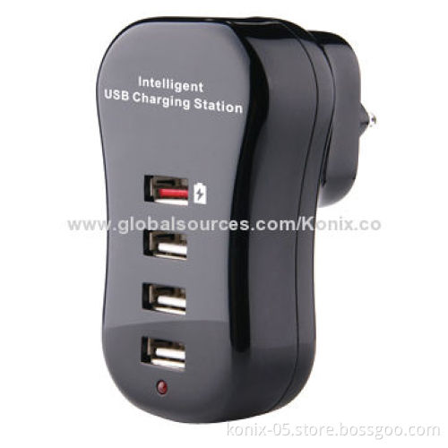 Charging Station Organizer with 4-port USB InterfaceNew